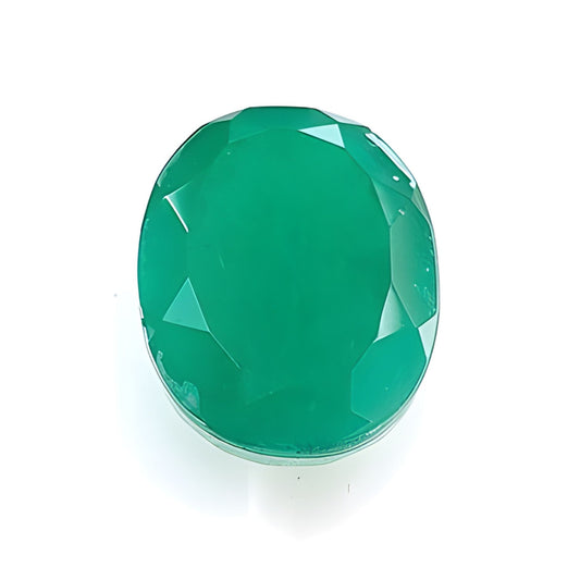 Green Quartz Assembled Oval Shape Faceted Cut