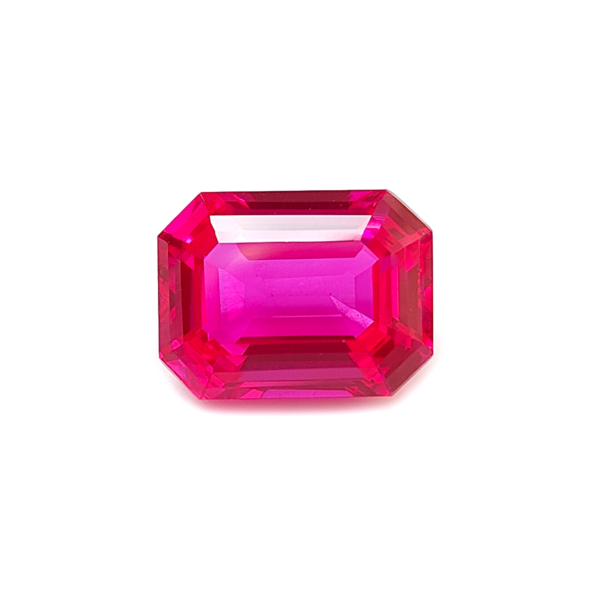 pink sapphire Octagon shape faceted cut
