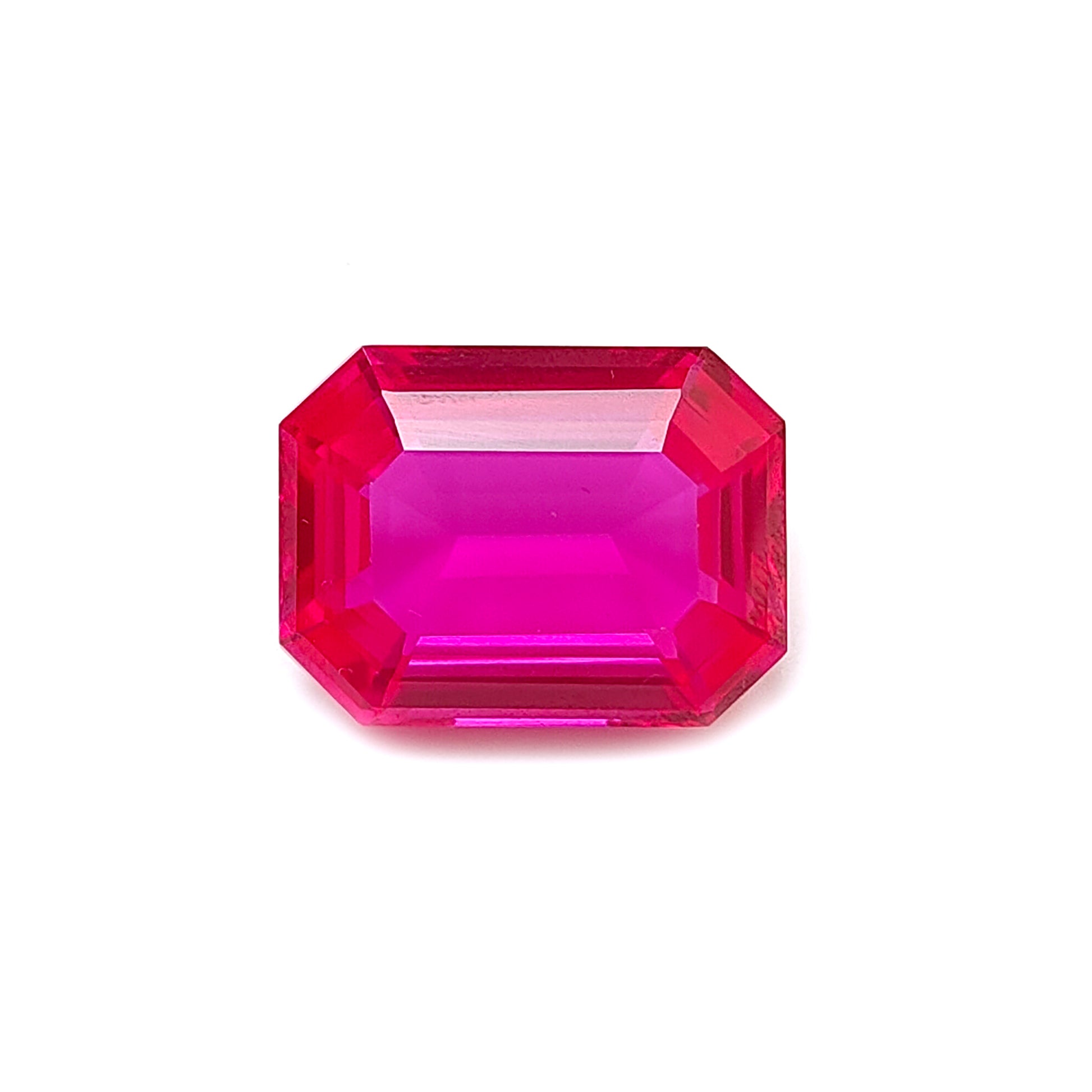 pink sapphire octagon shape faceted cu