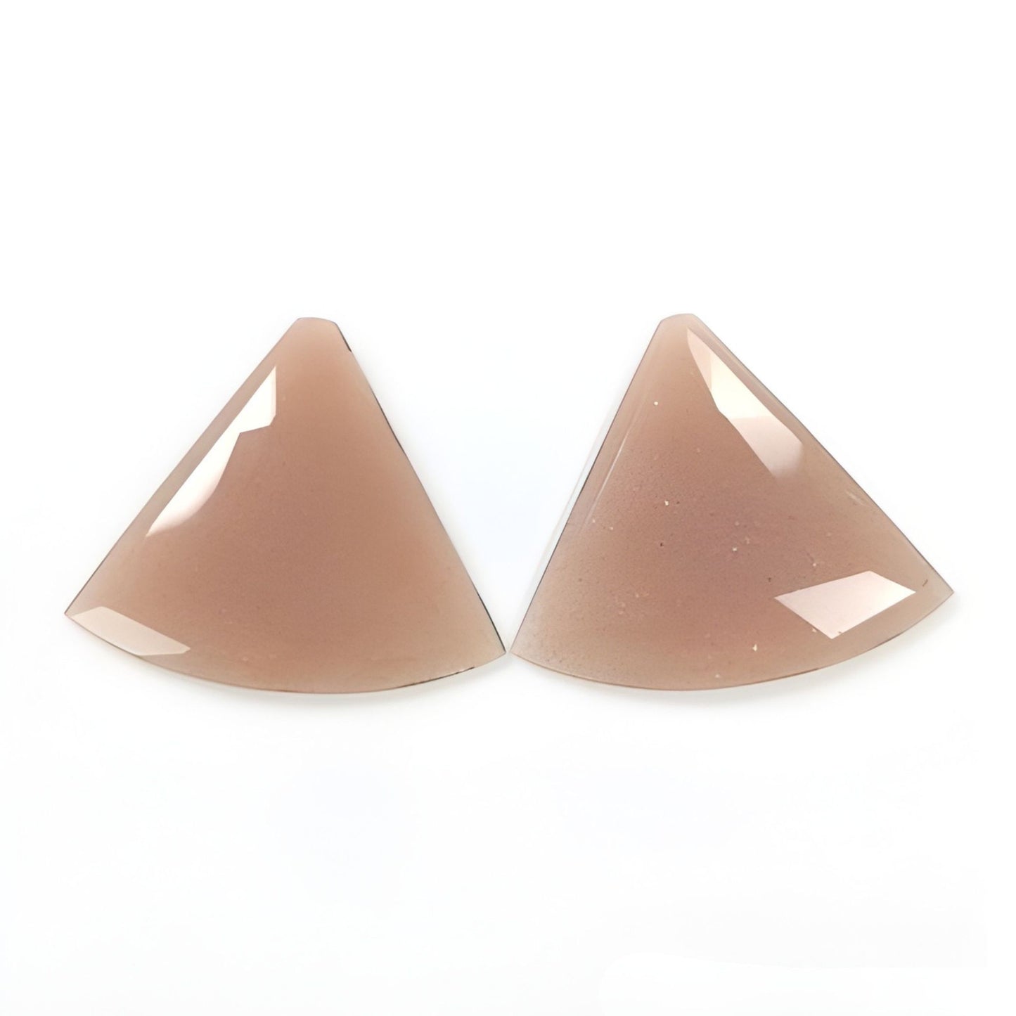 moonstone triangle shape rose cut