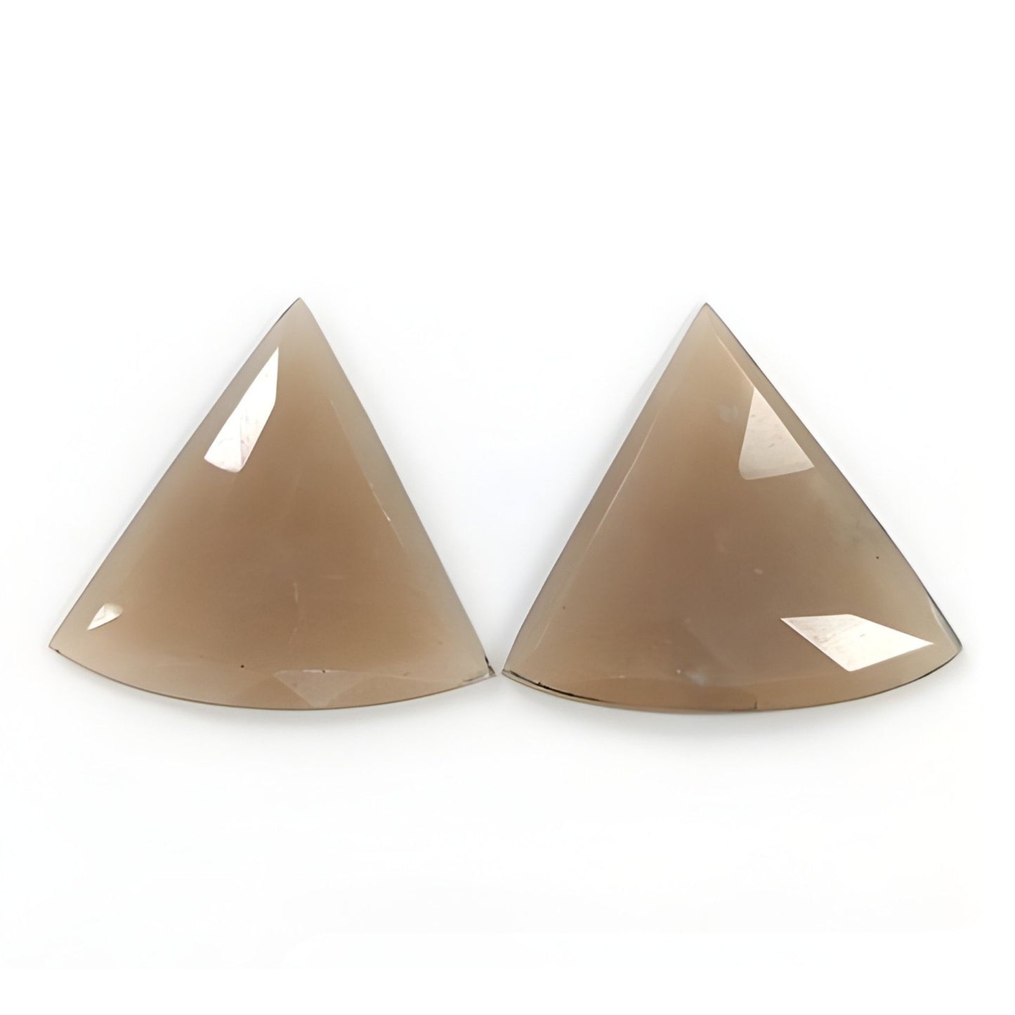 moonstone triangle shape rose cut