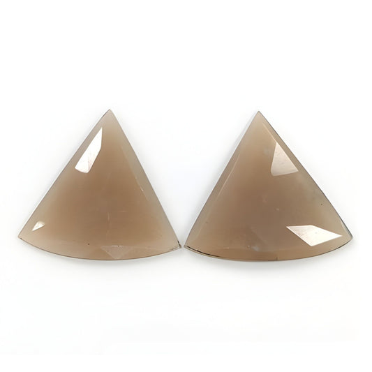 moonstone triangle shape rose cut
