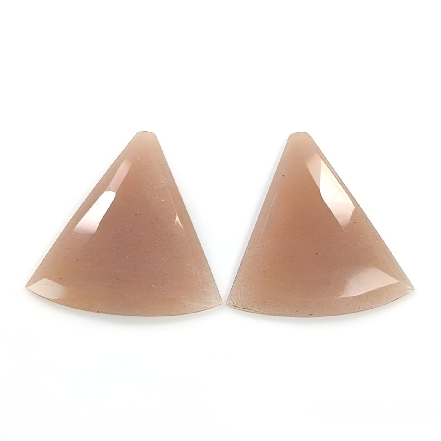 moonstone triangle shape rose cut