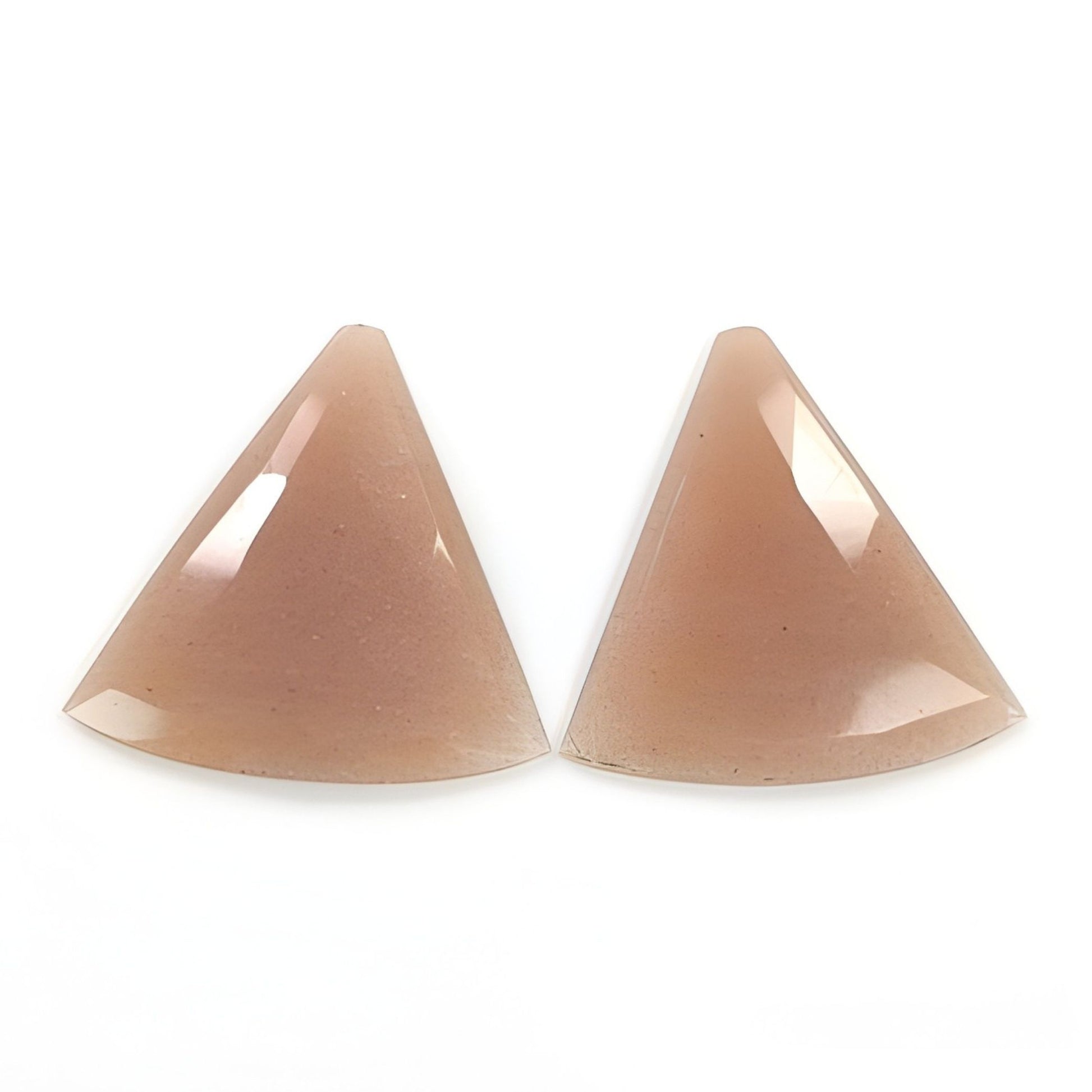 moonstone triangle shape rose cut