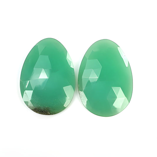 Chrysoprase Uneven Shape Rose Cut