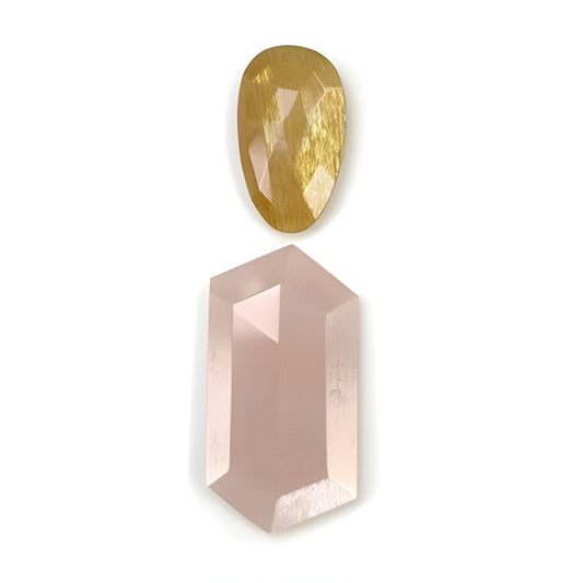 moonstone hexagon shape step cut