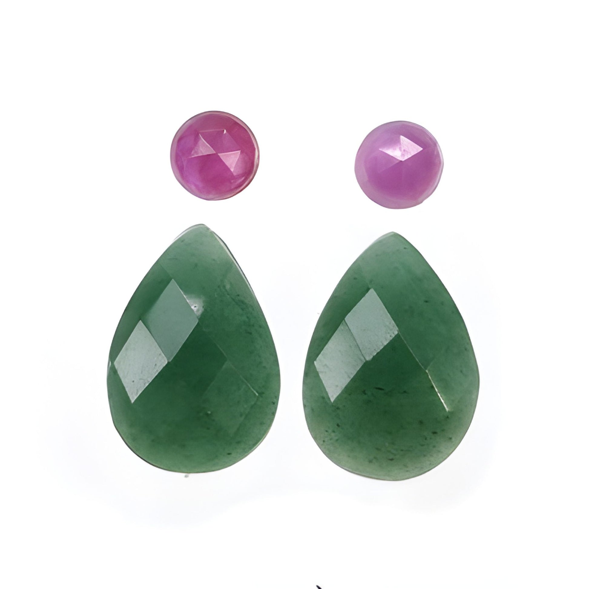 Quartzite, Sapphire Pear Shape Checker Cut