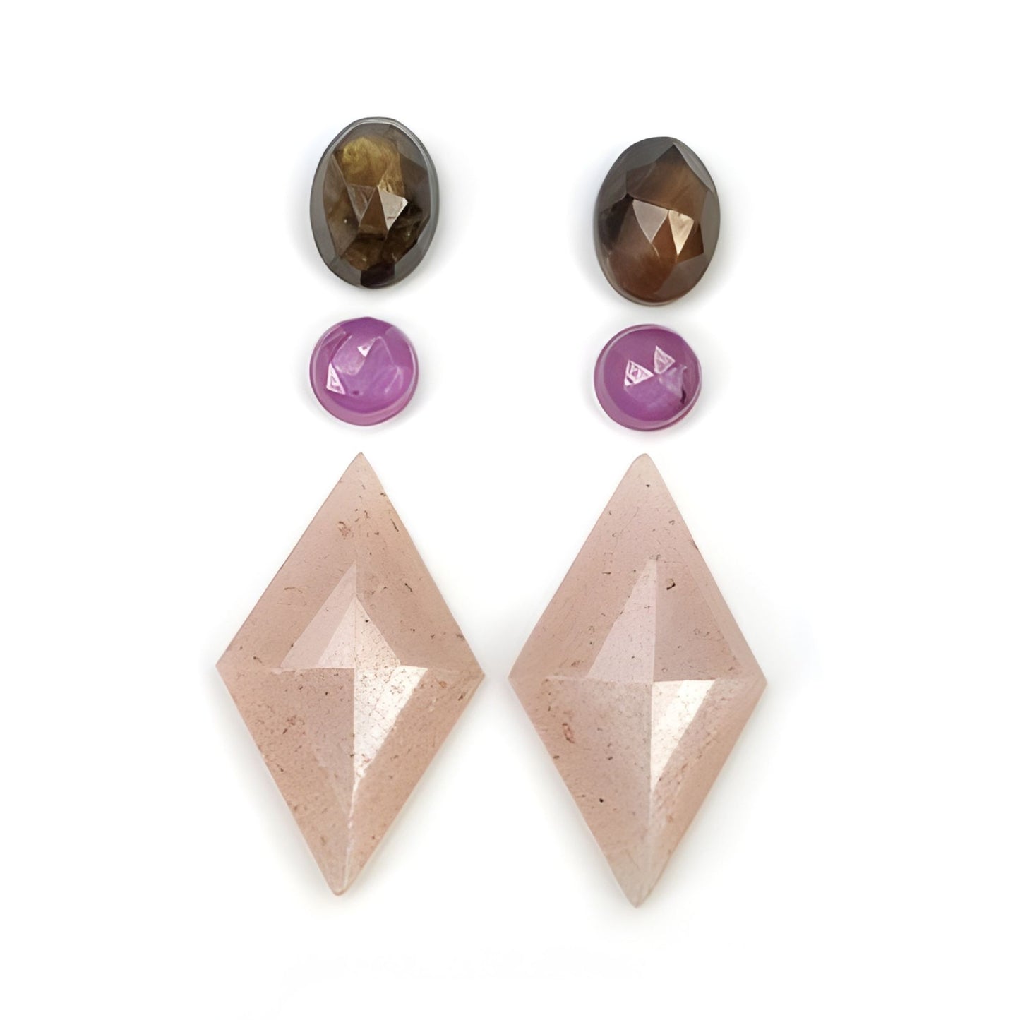 moonstone, sapphire marquise shape step cut