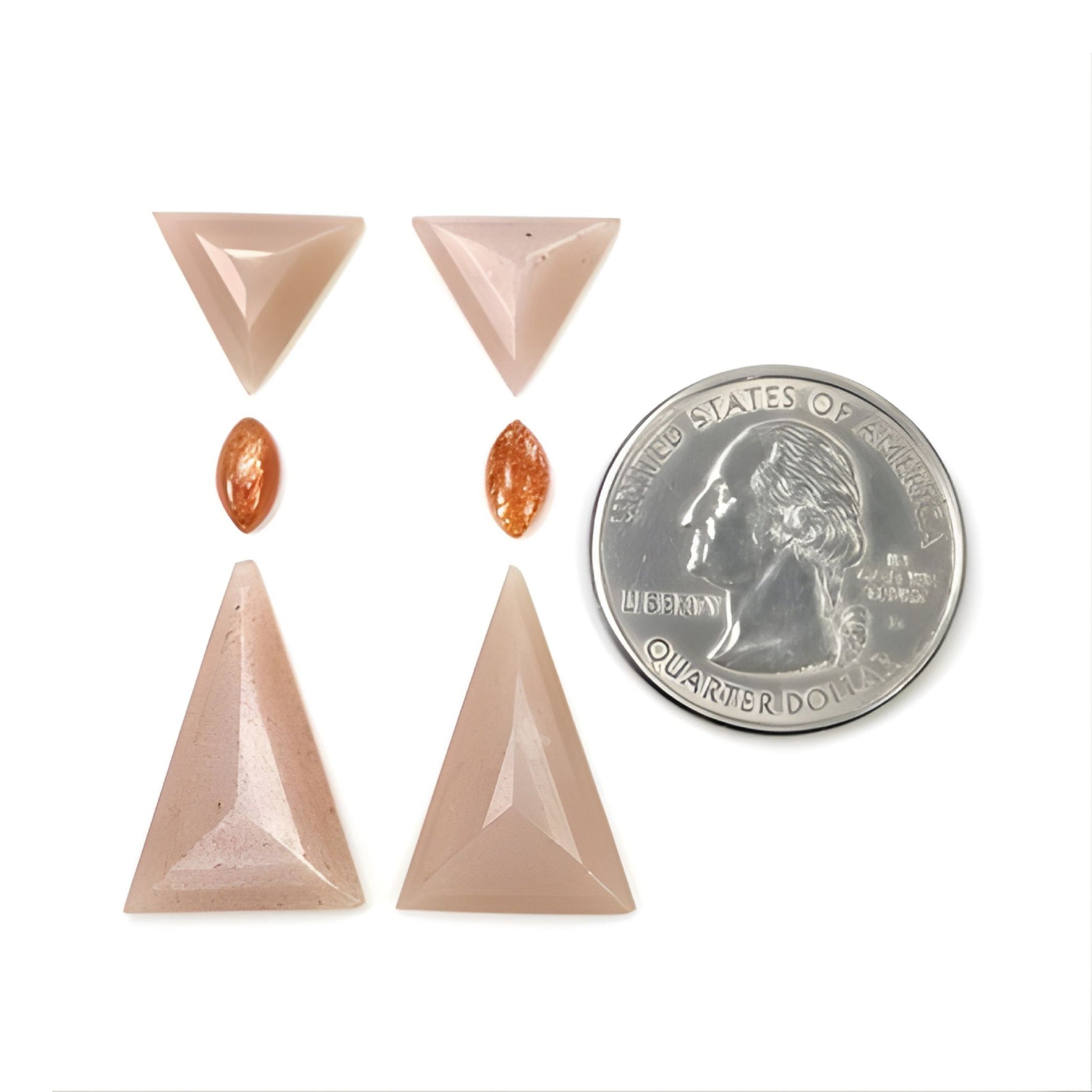 月光石、日光石天然未经处理的宝石