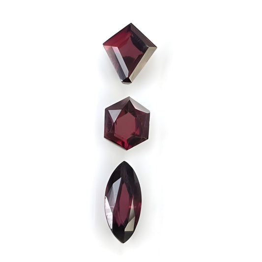 8.65cts Zircon Gemstone Natural Untreated Faceted Cut Fancy Shape 3pcs