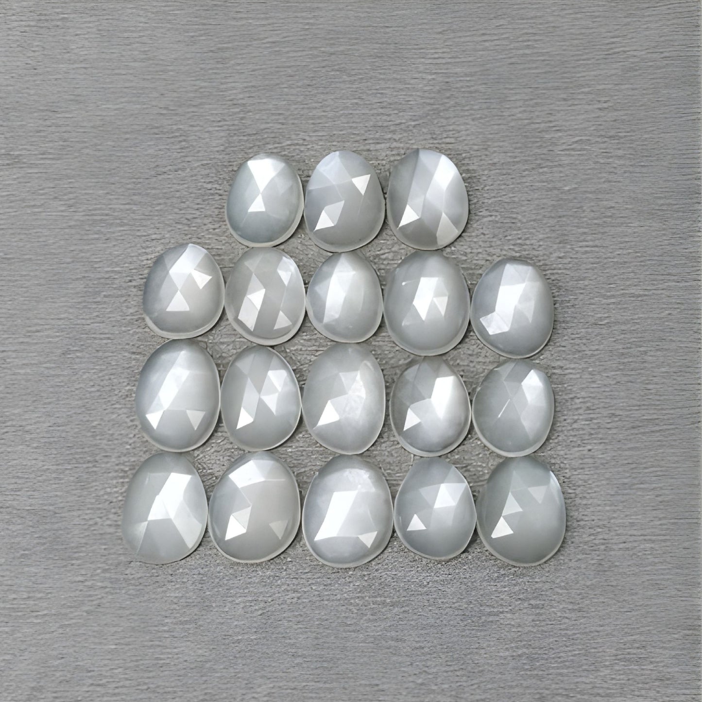 moonstone egg shape rose cut