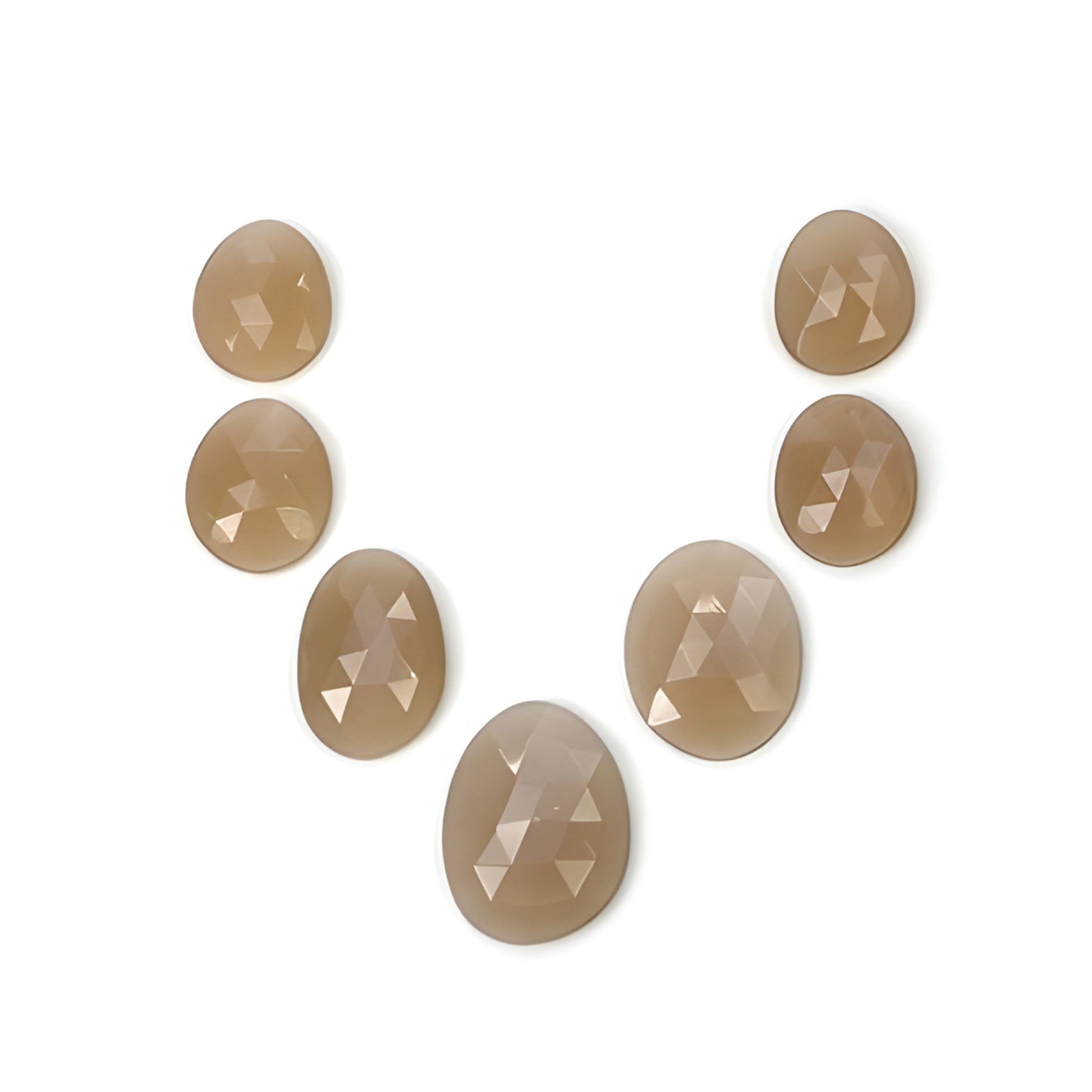 moonstone egg shape rose cut
