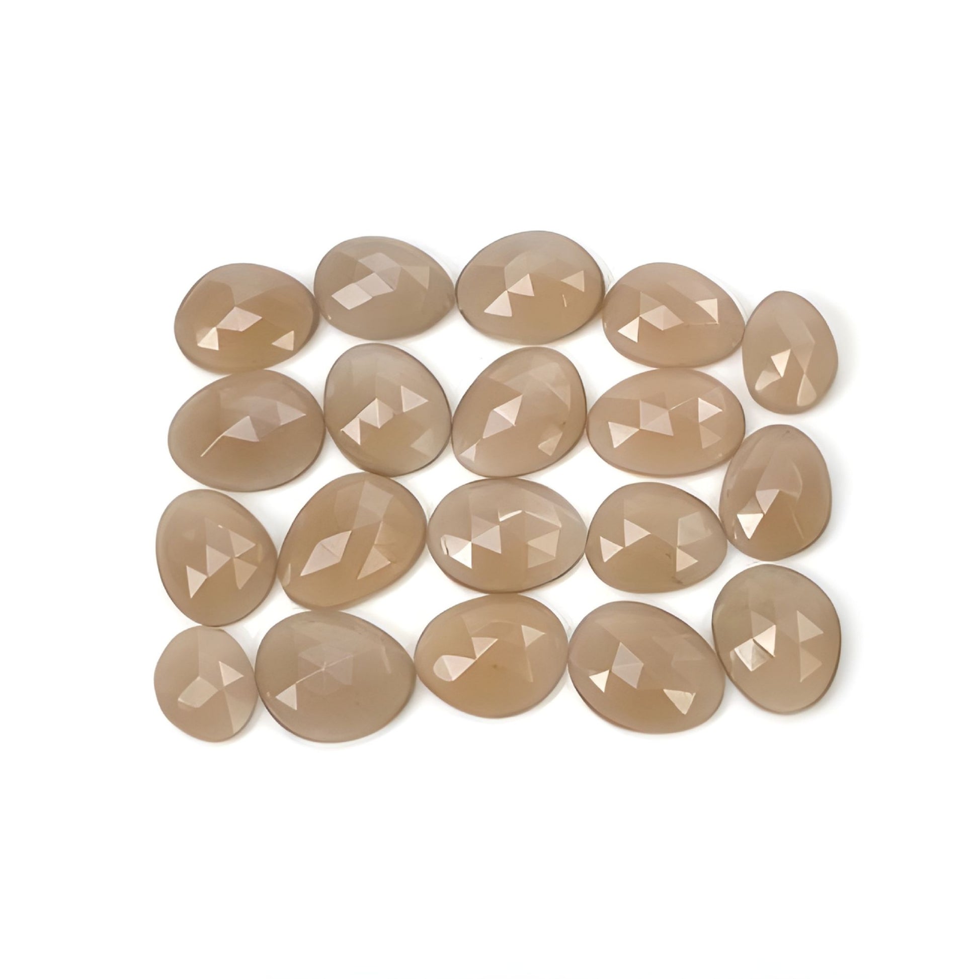 moonstone egg shape rose cut