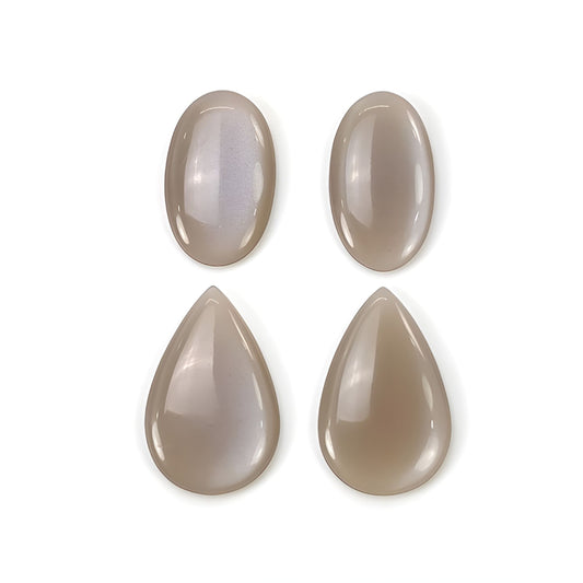 moonstone pear, oval shape cabochon