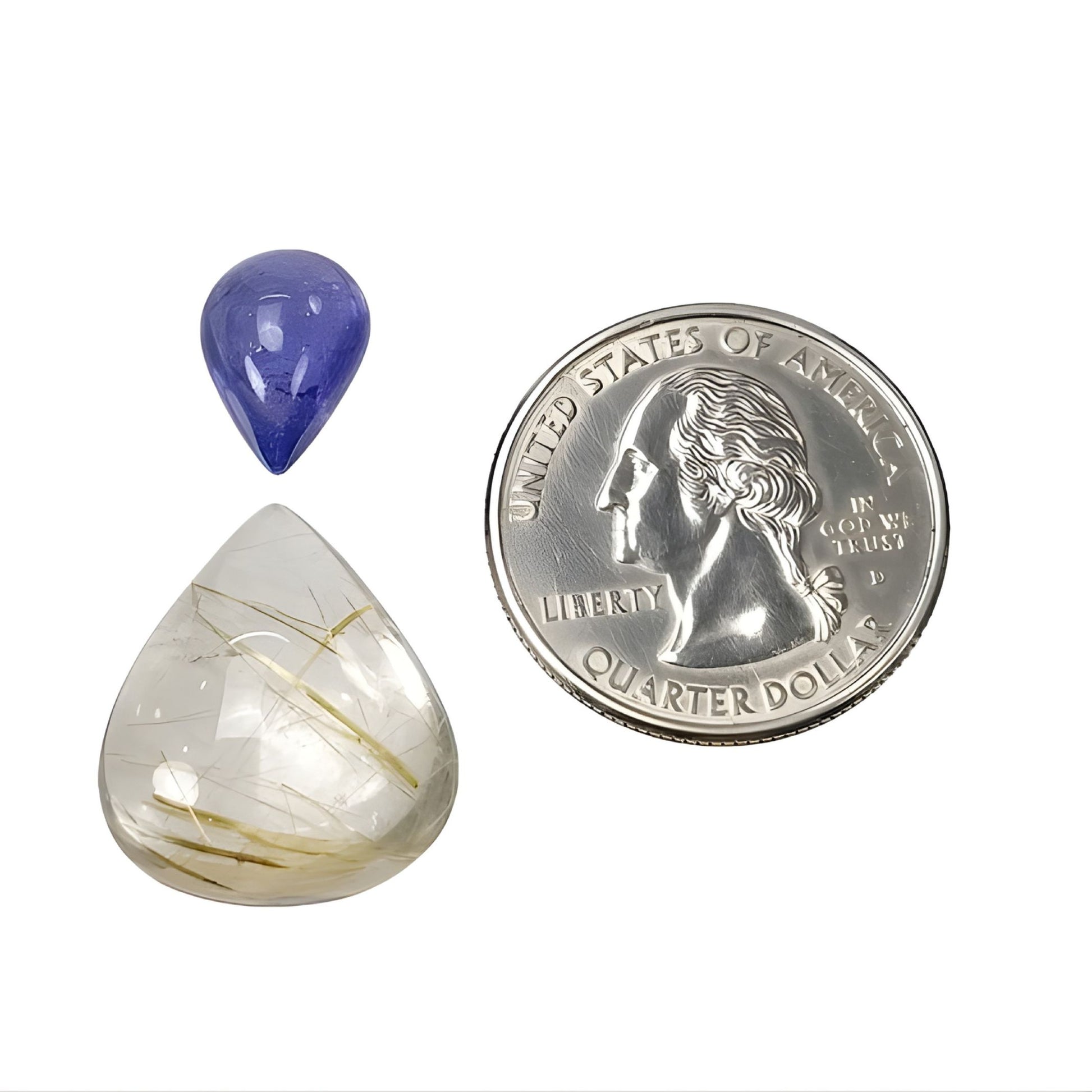 ルチルクォーツ、タンザナイト天然宝石