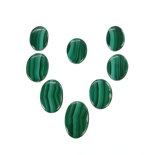malachite oval shape cabochon