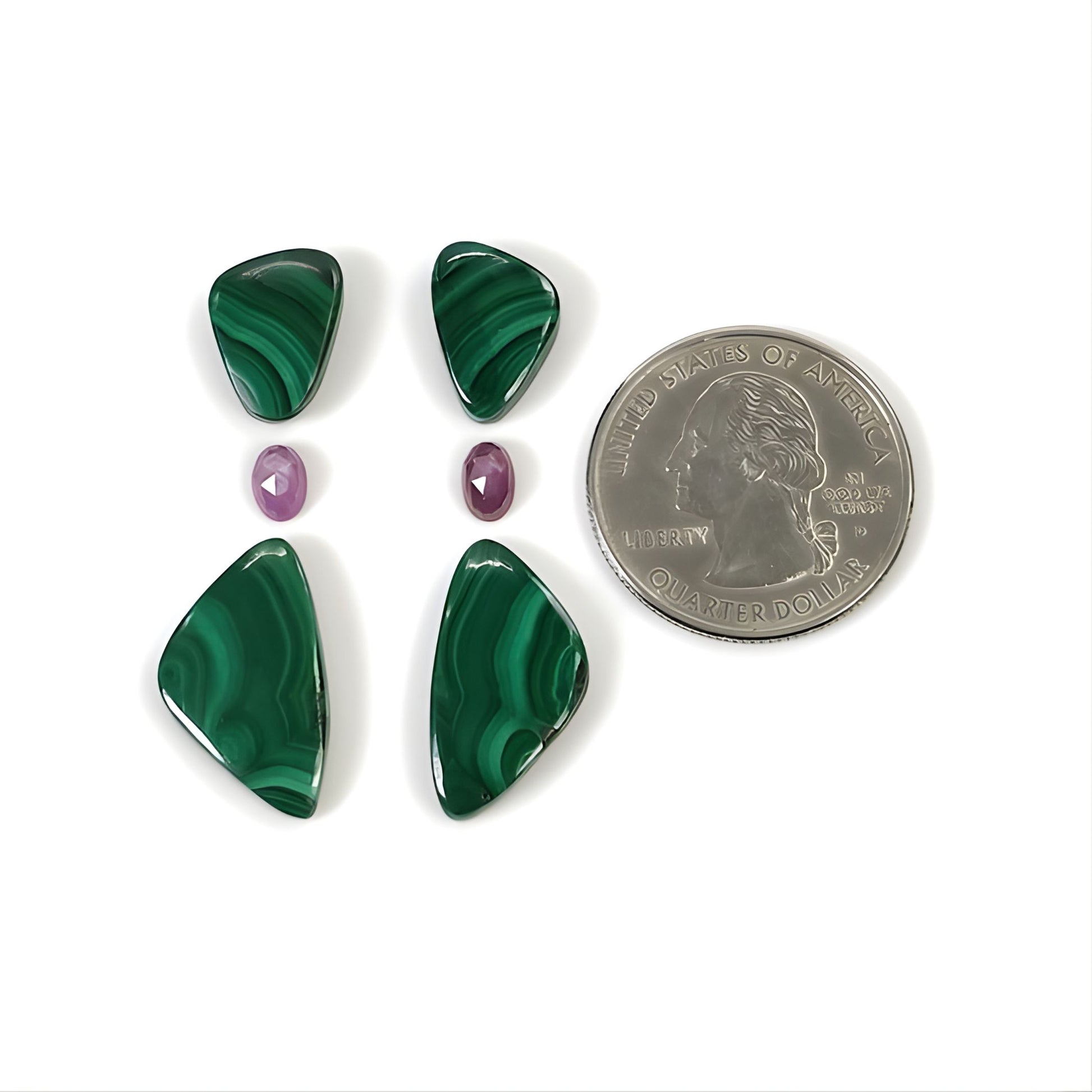 malaquita para joyería