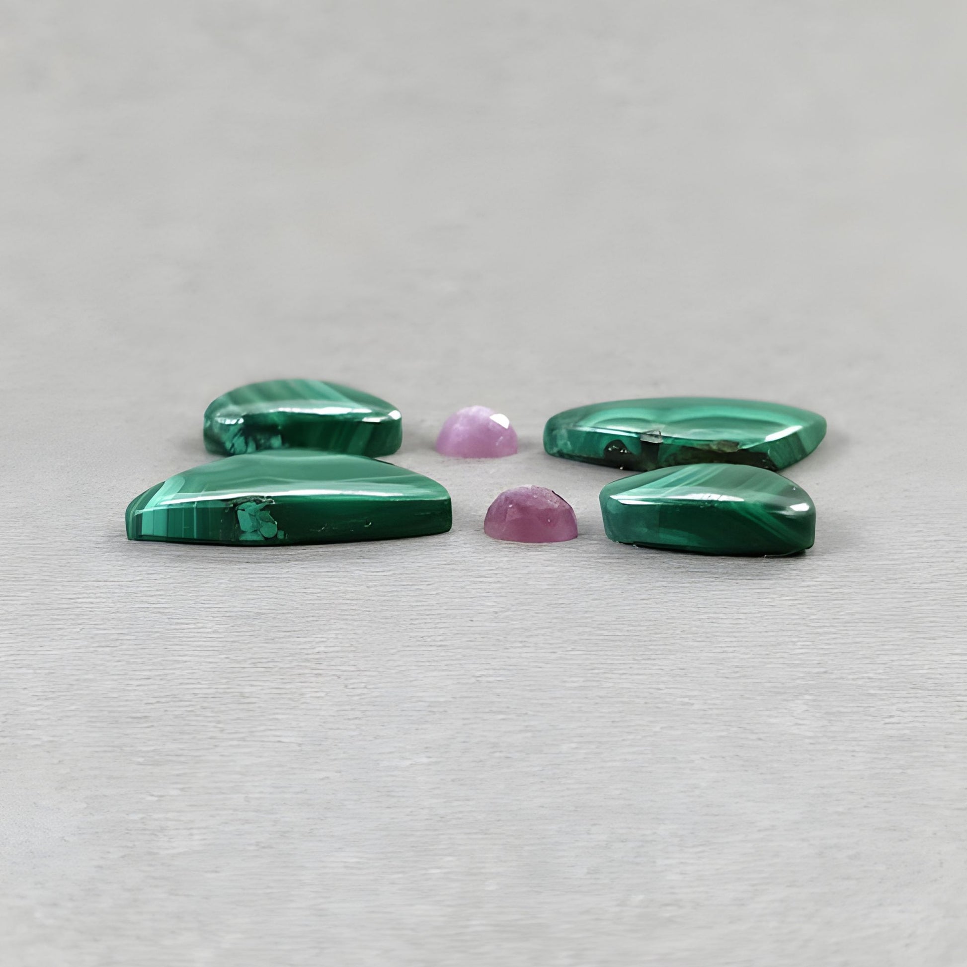 孔雀石、蓝宝石天然宝石