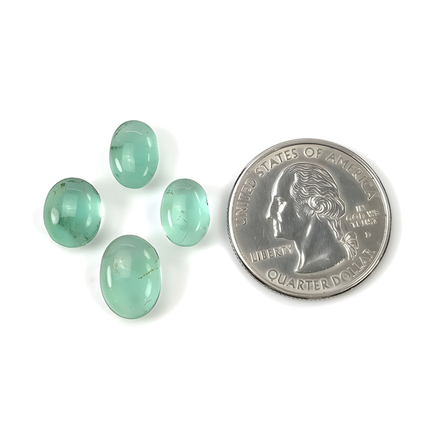 grüner Fluorit für Schmuck