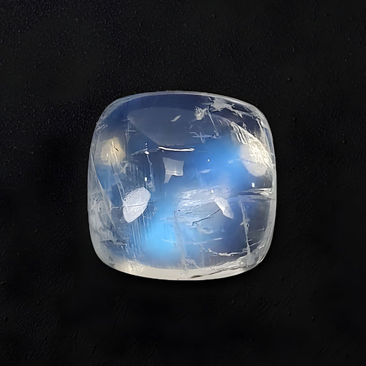 rainbow moonstone cushion shape cabochon