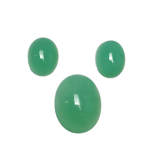 Chrysoprase Oval Shape Cabochon