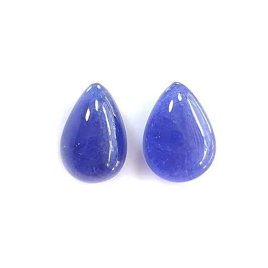 tanzanite pear shape cabochon