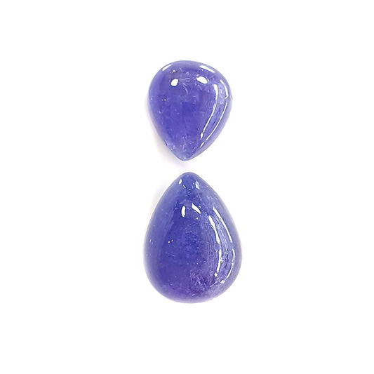 tanzanite pear shape cabochon