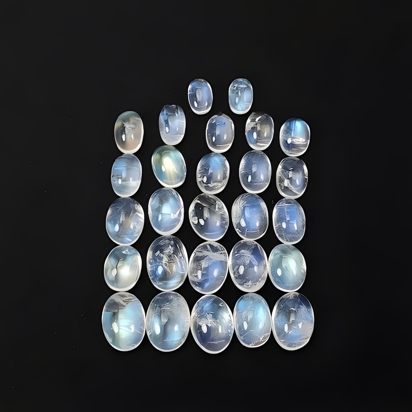 rainbow moonstone oval shape cabochon