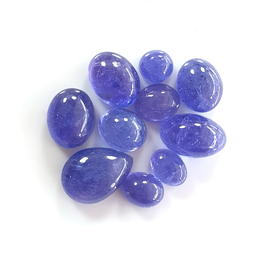 tanzanite oval shape cabochon
