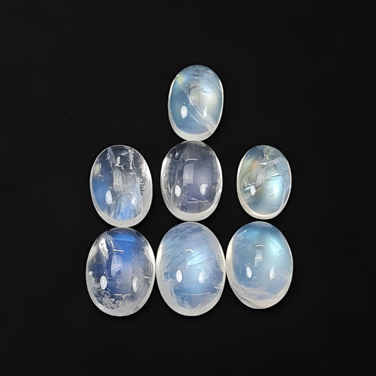 rainbow moonstone oval shape cabchon