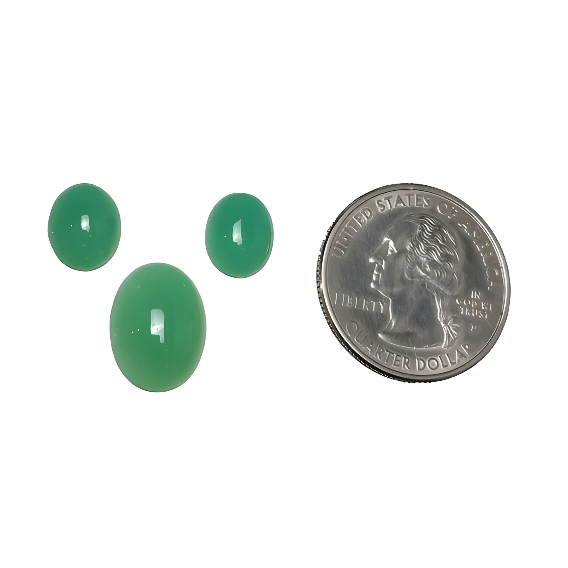 グリーン クリソプレーズ オーバル シェイプ カボション