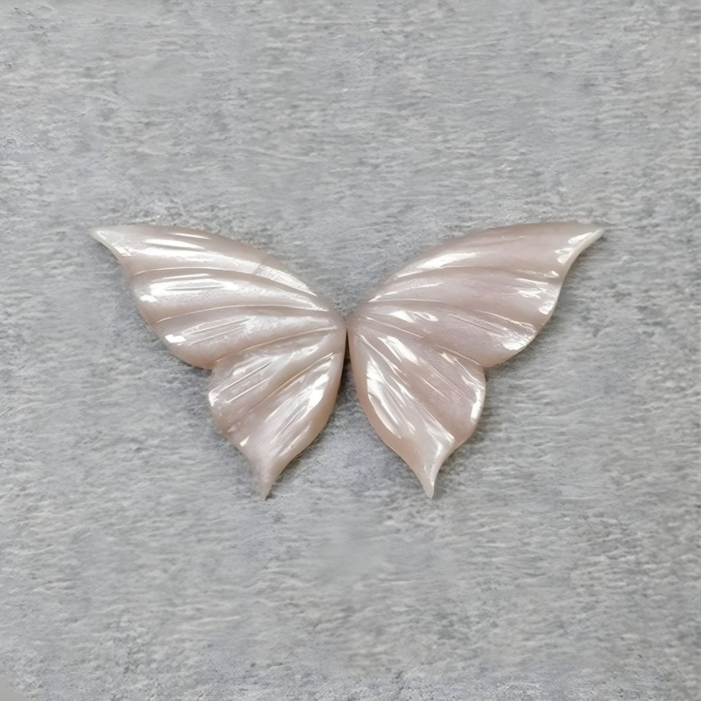 Moonstone Gemstone Butterfly Carving