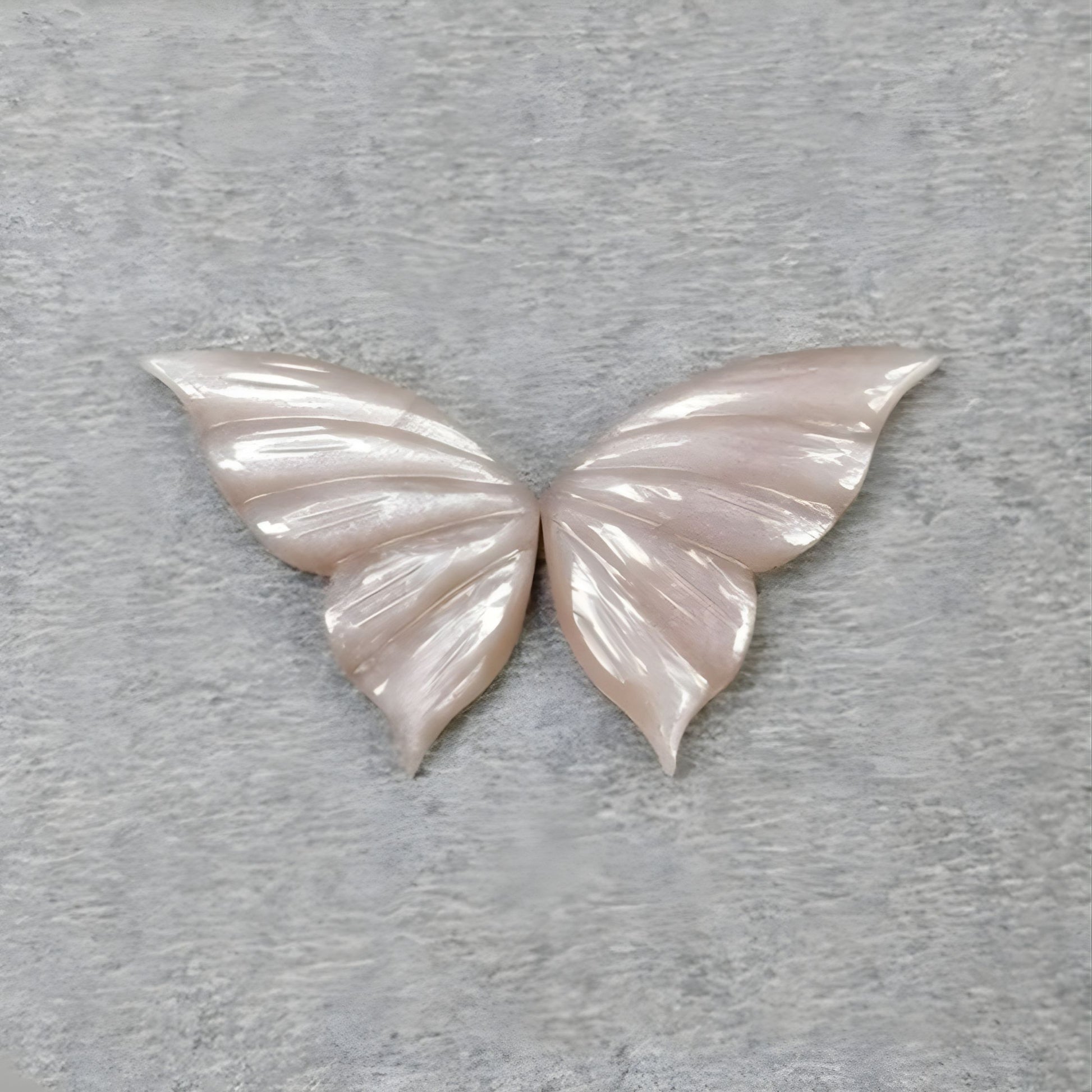Moonstone Gemstone Butterfly Carving