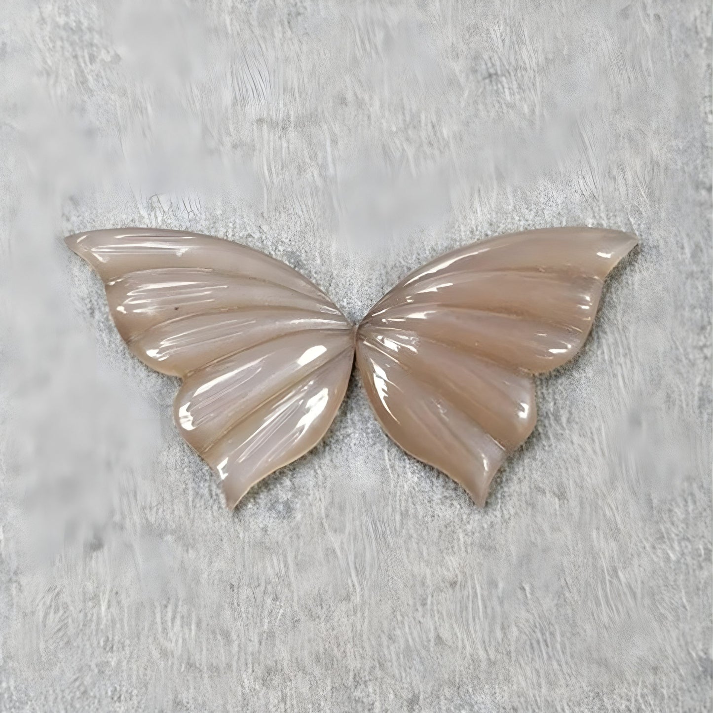 Moonstone Gemstone Butterfly Carving