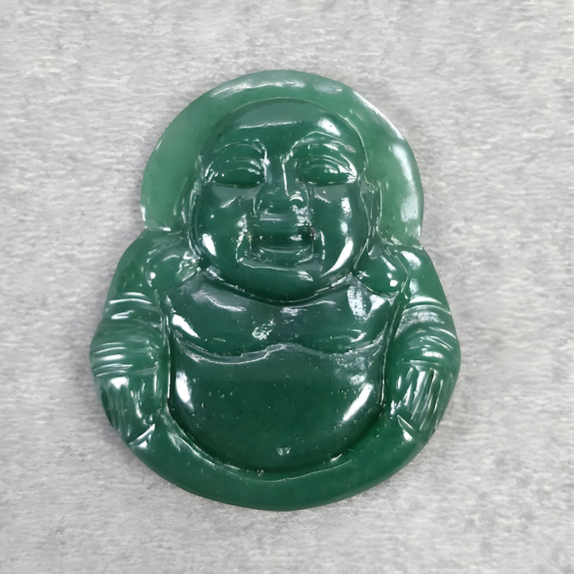 Aventurine Gemstone Buddha Carving