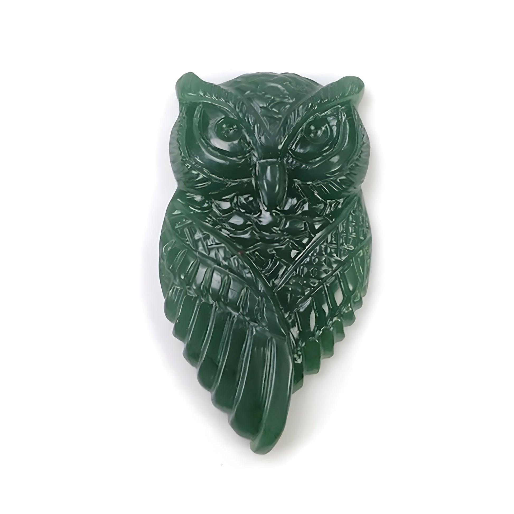 天然石英岩猫头鹰雕刻