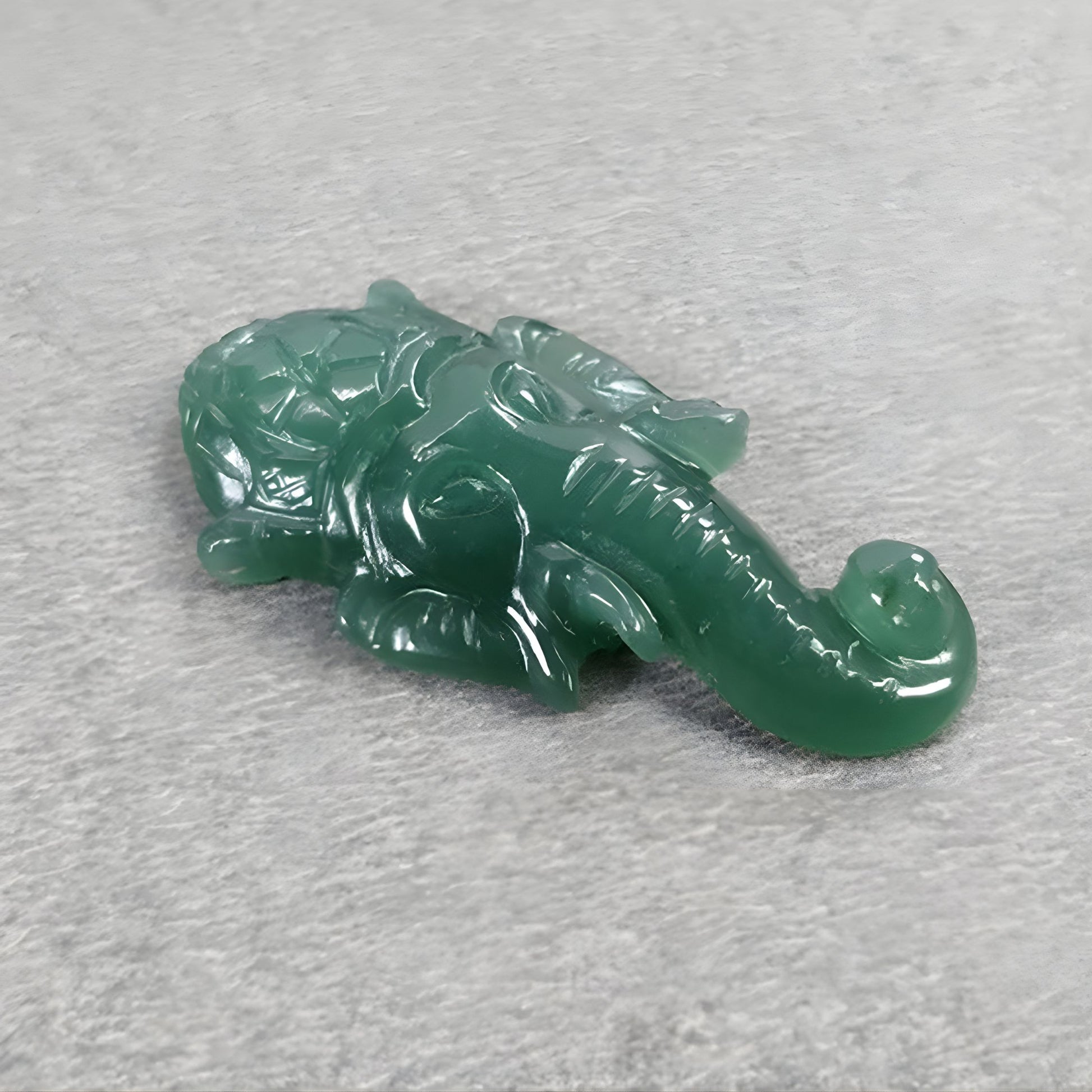 Ídolo de Ganesha de cuarzo natural