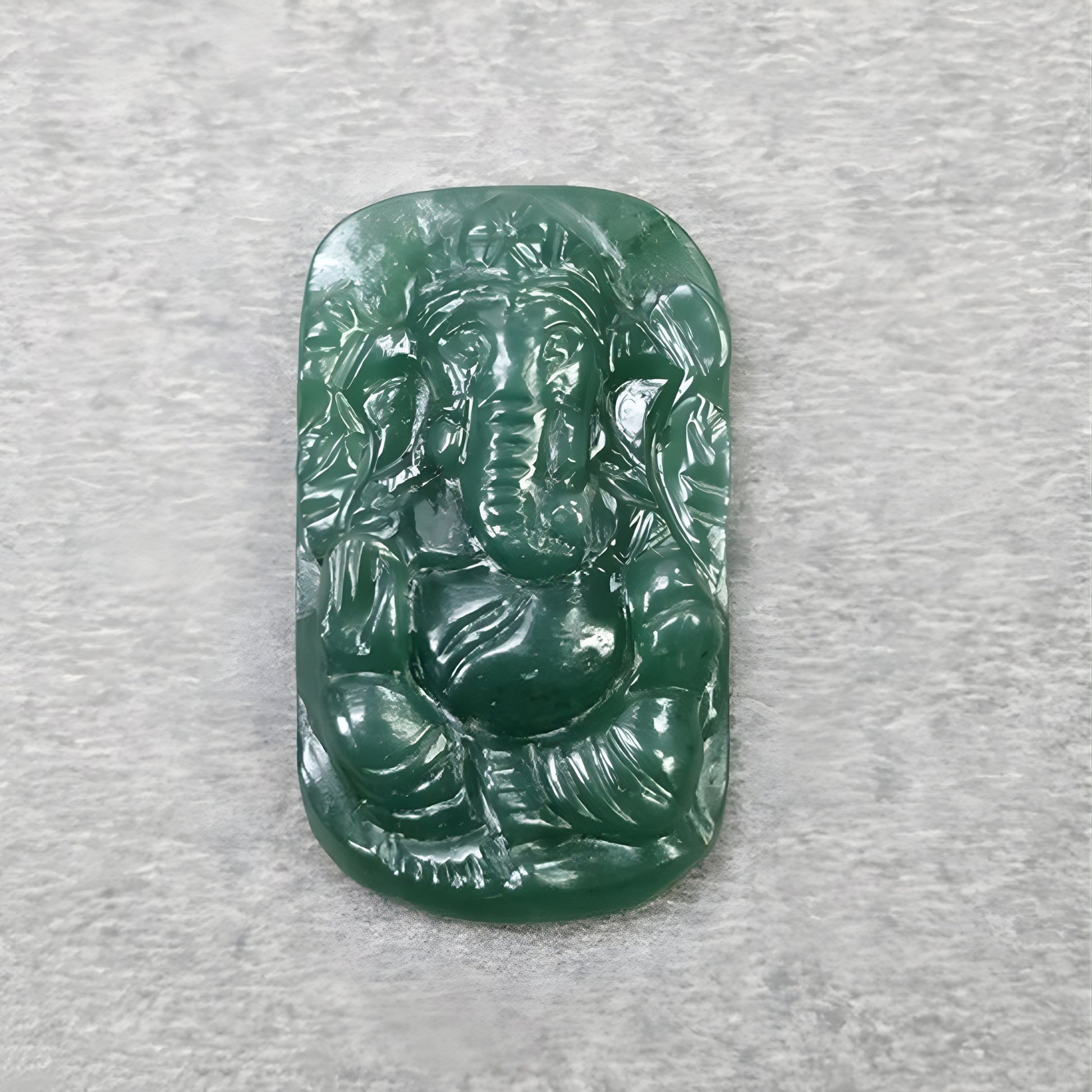 Quartz Gemstone Ganesha Carving