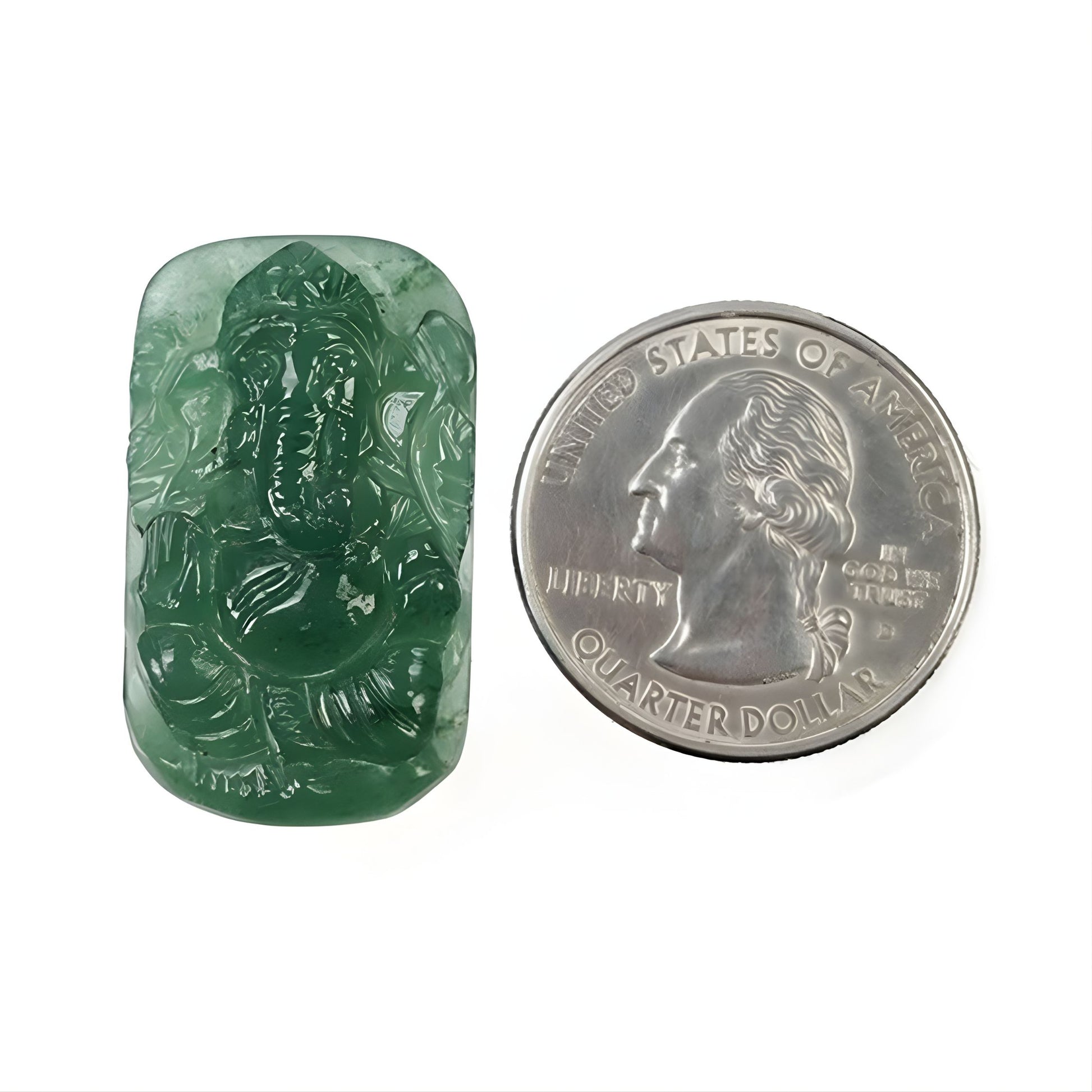 石英宝石象头神伽内什神像