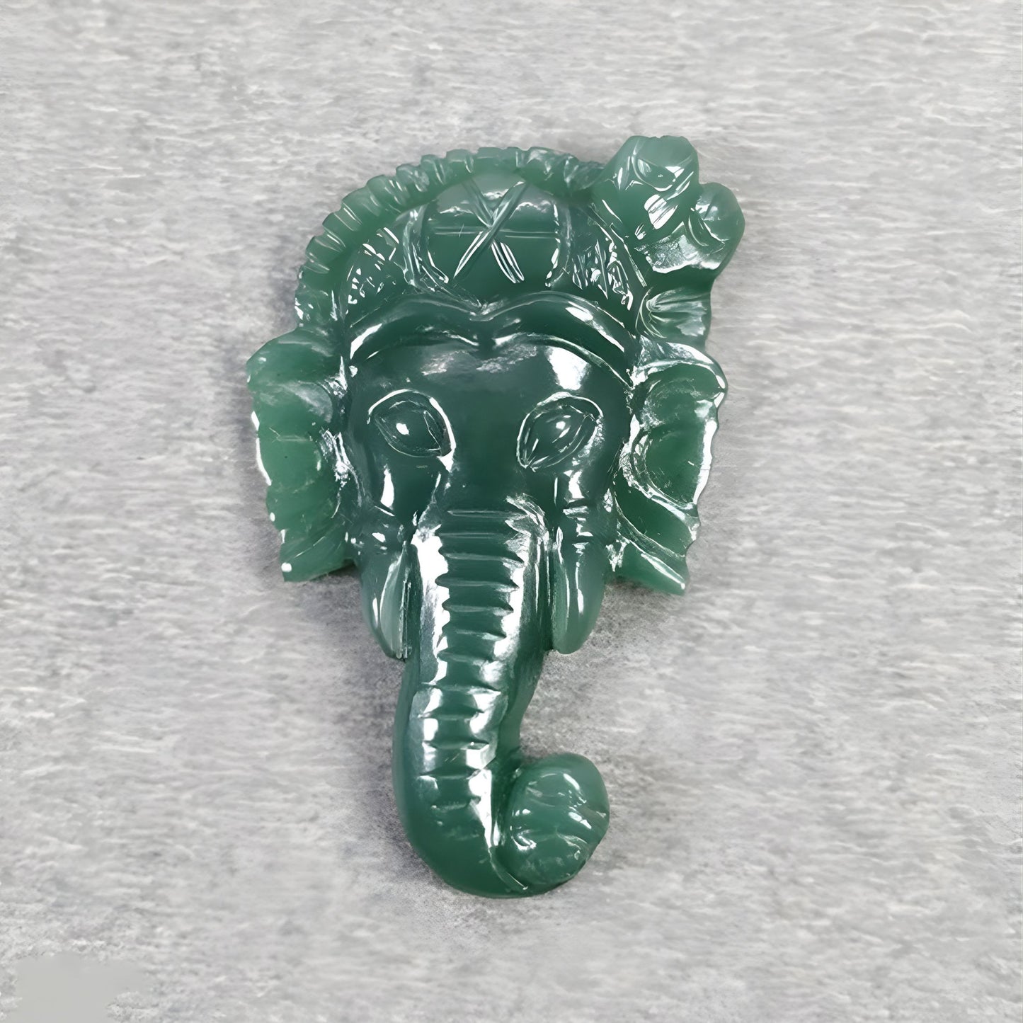 Quartz Gemstone Ganesha Idol
