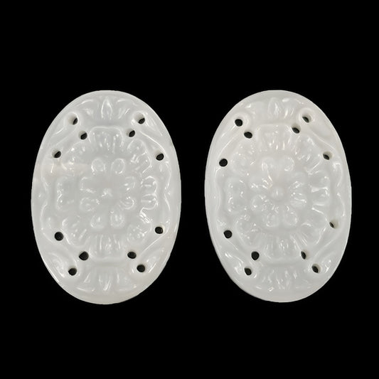 moonstone oval shape carving