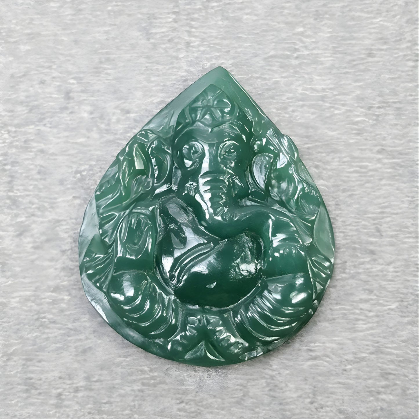 Quartz Gemstone Ganesha Idol