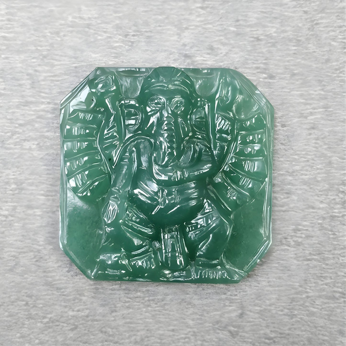 Quartz Gemstone Ganesha Idol Carving