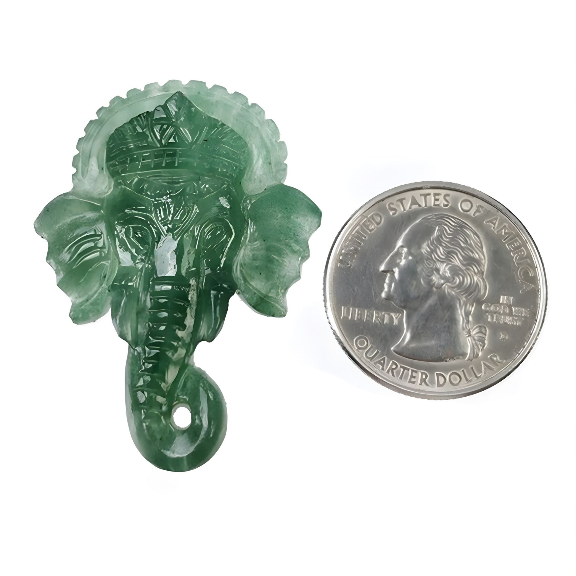 石英宝石象头神像