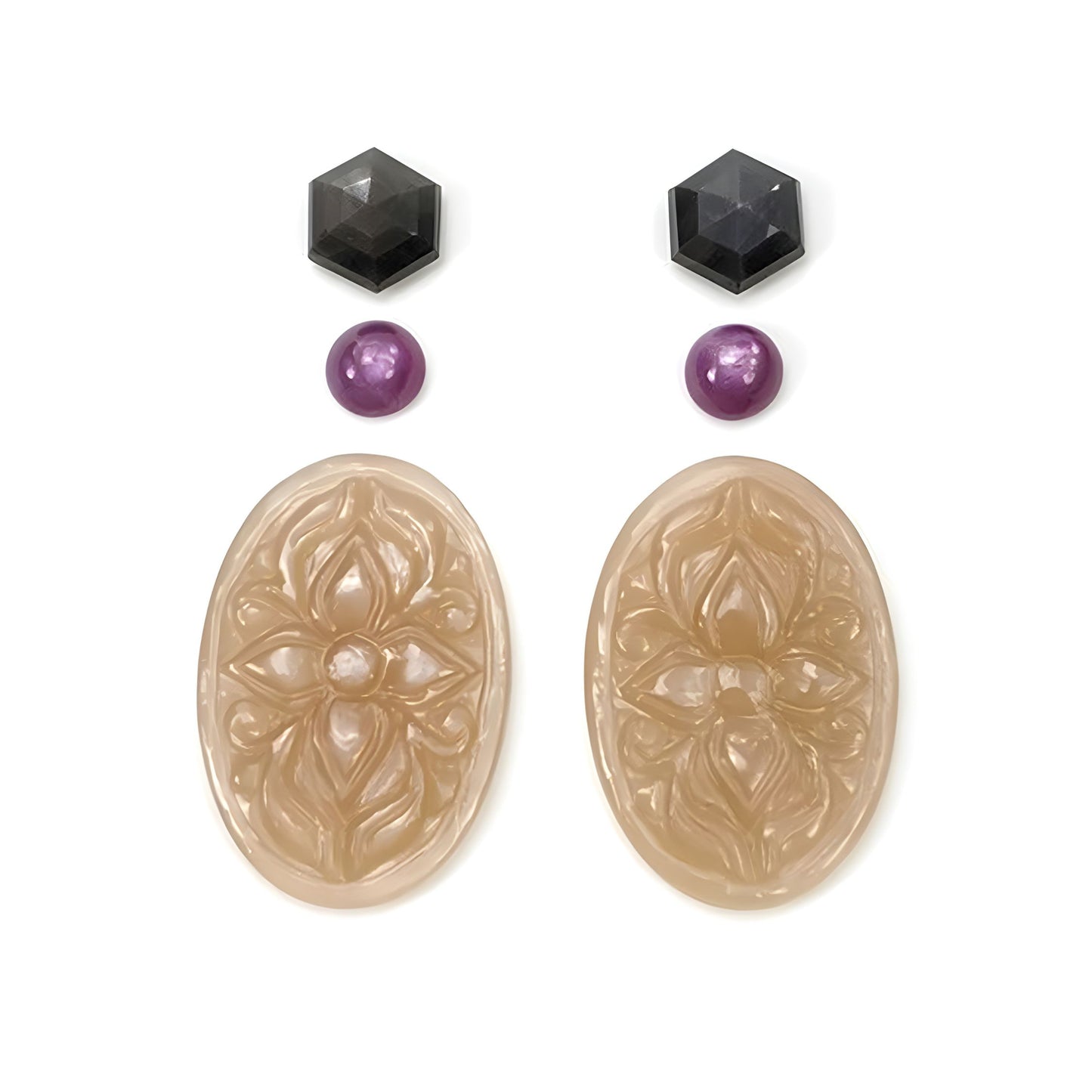 Talla de gema de piedra lunar