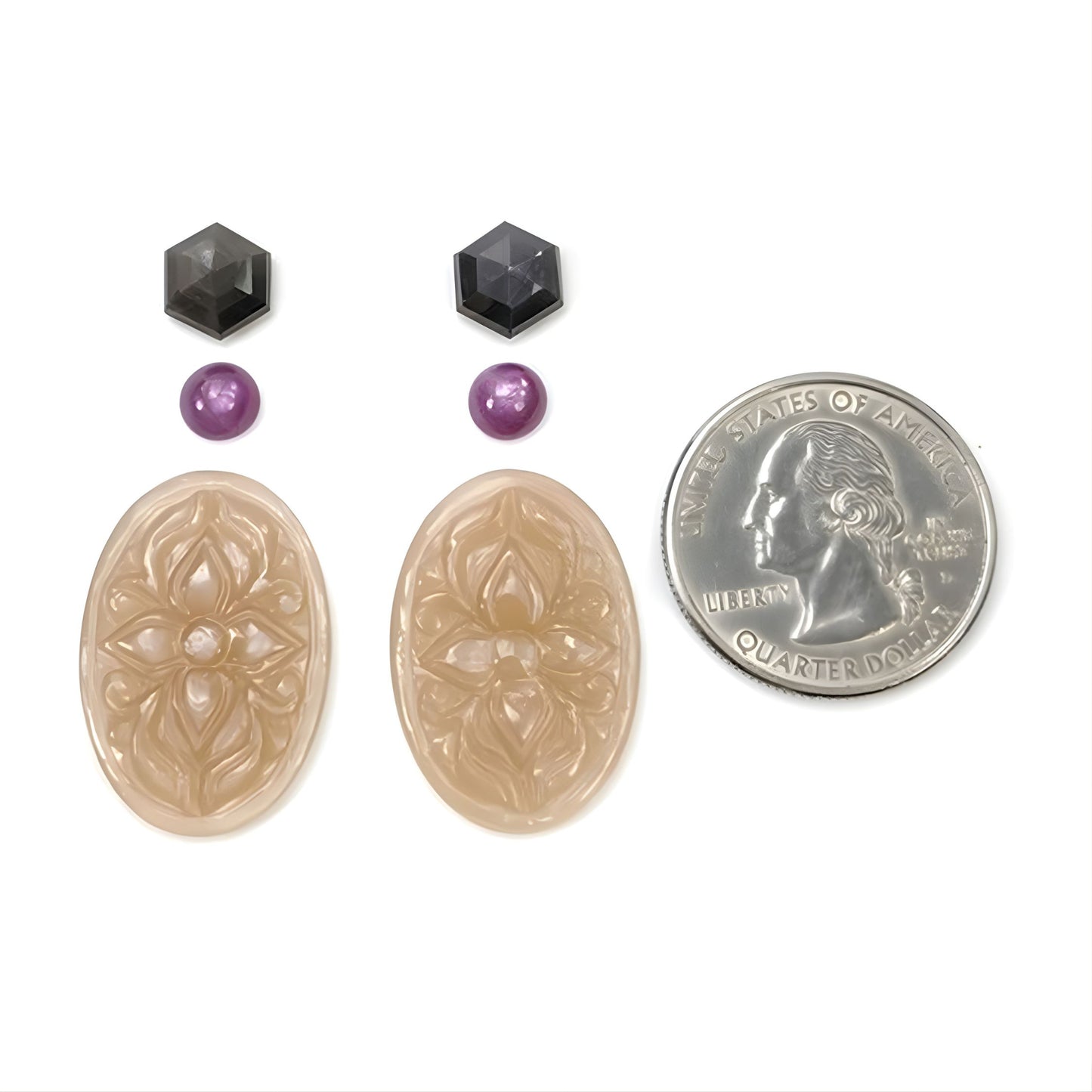 Oval Moonstone Carving