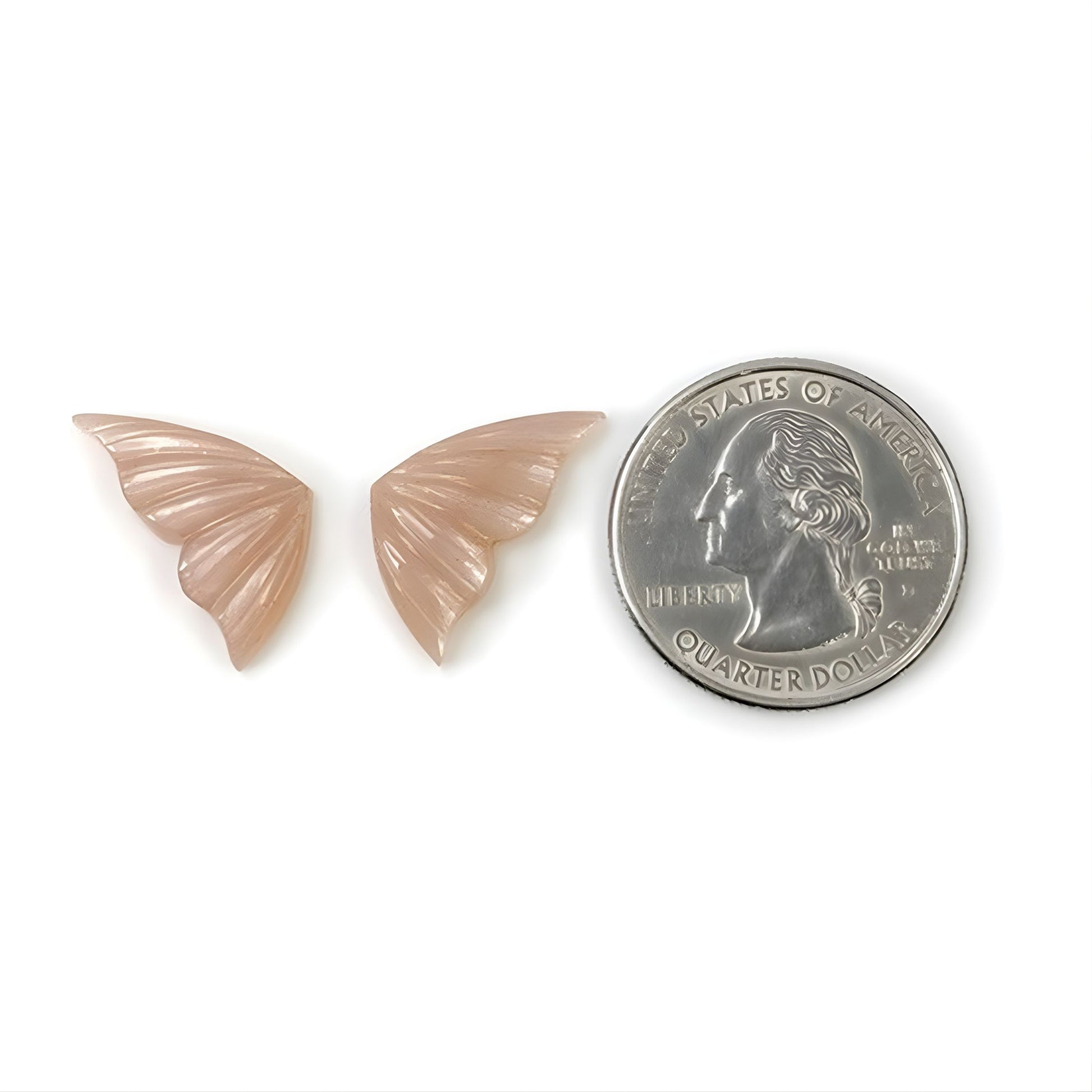 月光石蝴蝶雕刻