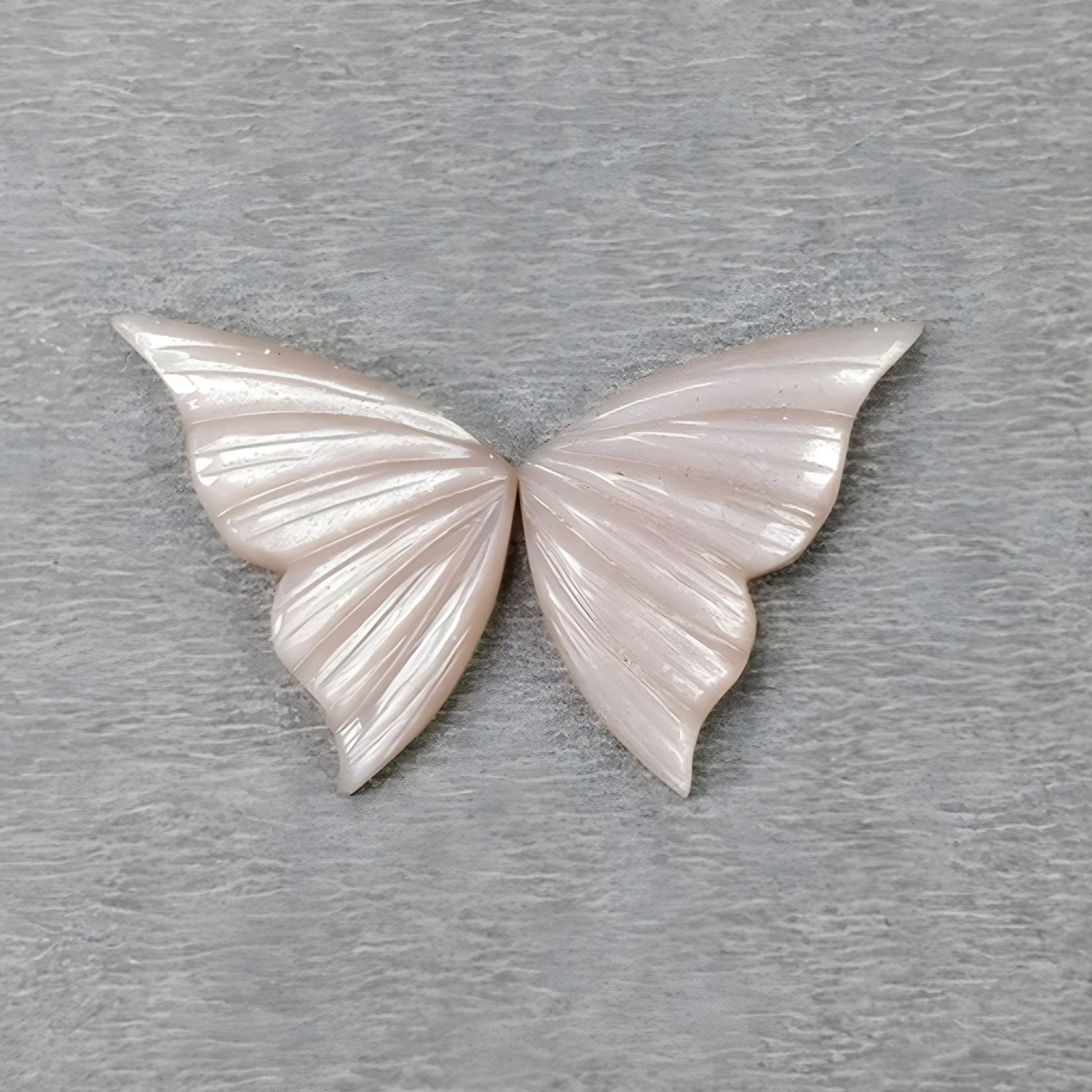 Moonstone Butterfly Carving