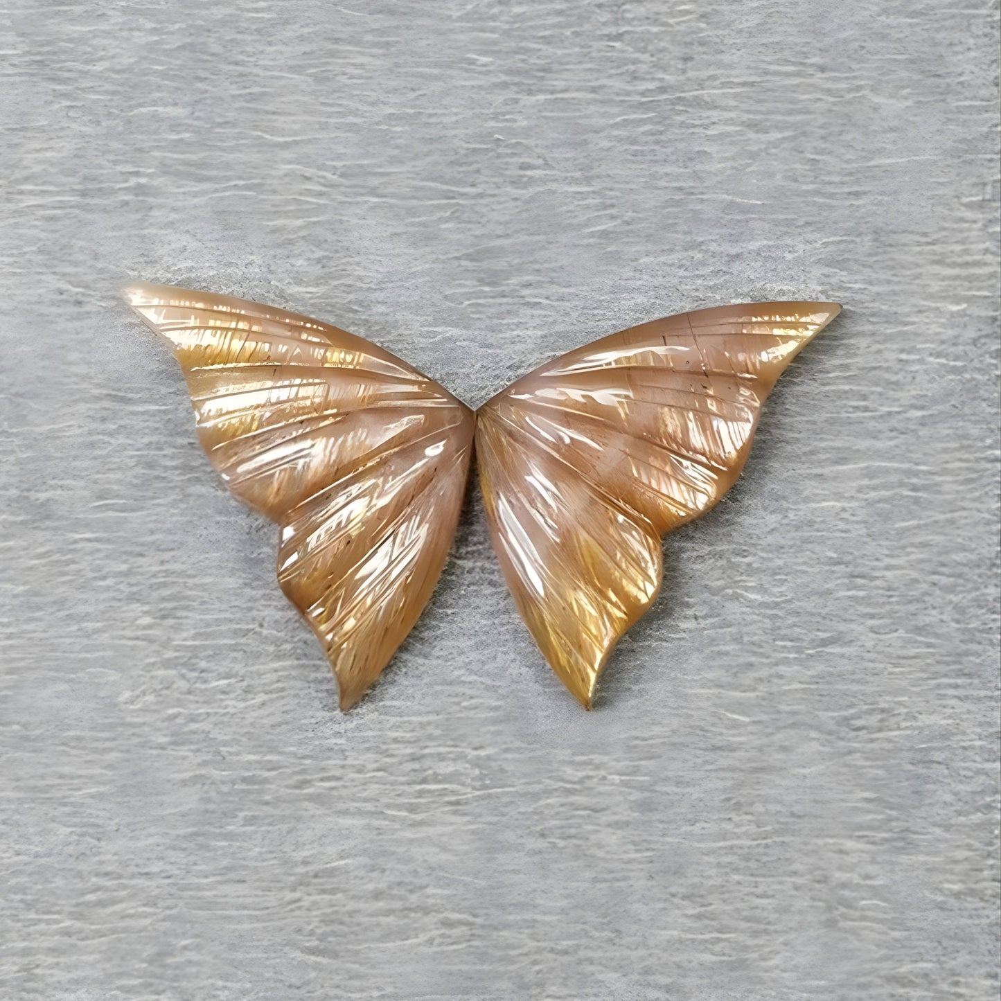 Yellow Moonstone Butterfly