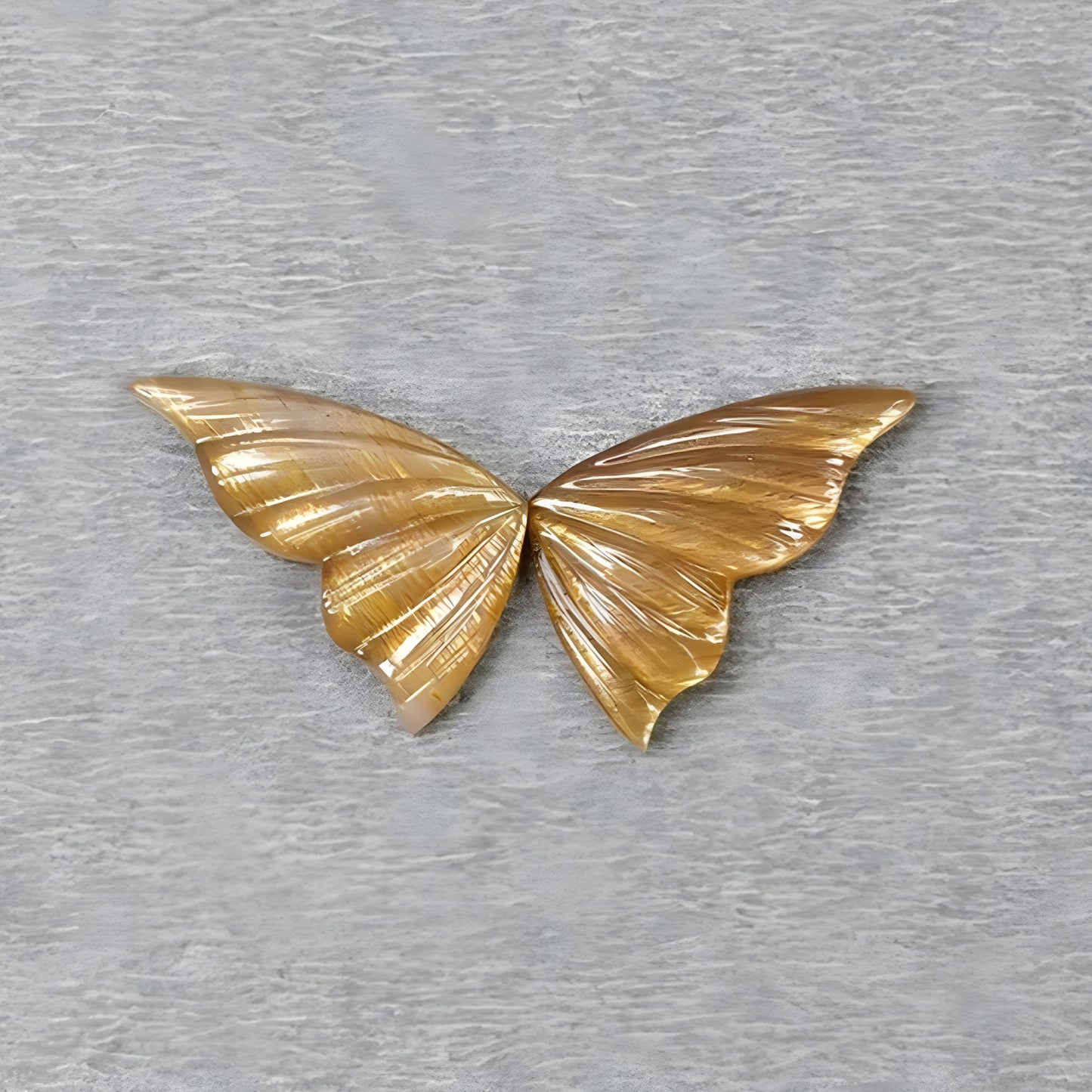 Moonstone Butterfly Carving
